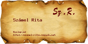 Számel Rita névjegykártya